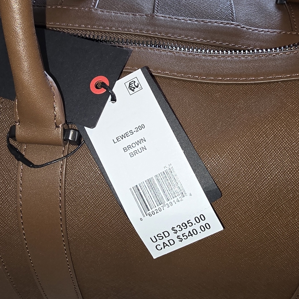 Ted Baker Men's Lewes Duffle Bag, Brown, Extra Large with Structured Design - Picture 11 of 11